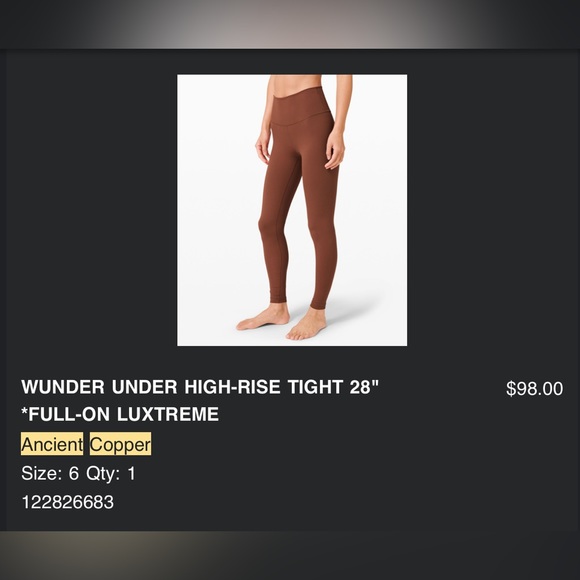 Lululemon Wunder Under Leggings - Picture 8 of 9